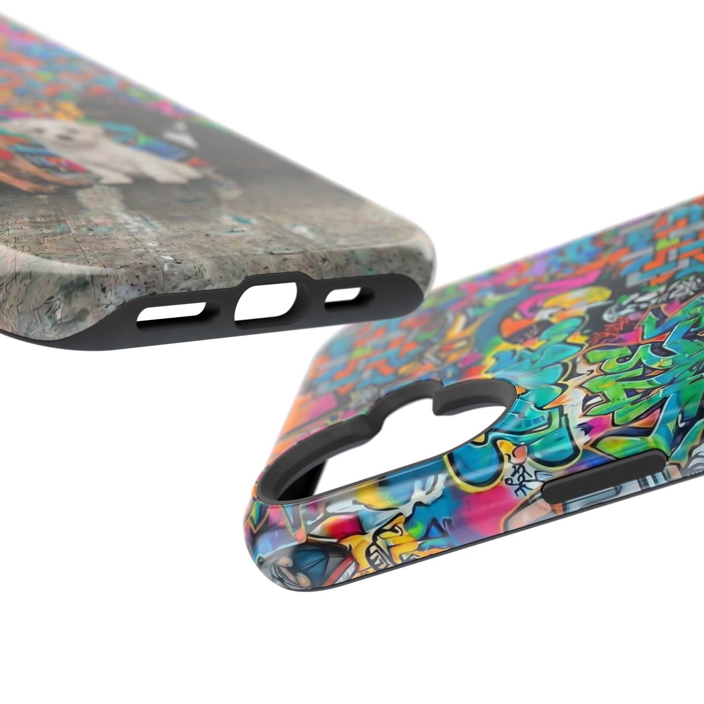 Puppy Squad Graffiti Phone Case — Impact-Resistant Protective Case