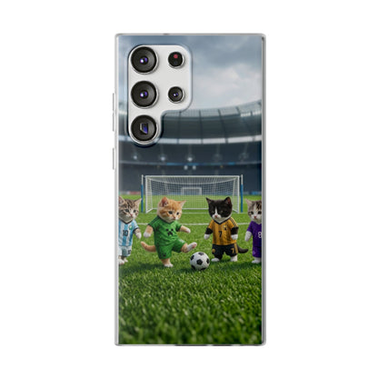 Cute Soccer Cats Phone Case — Kawaii Football Kit iPhone Cover
