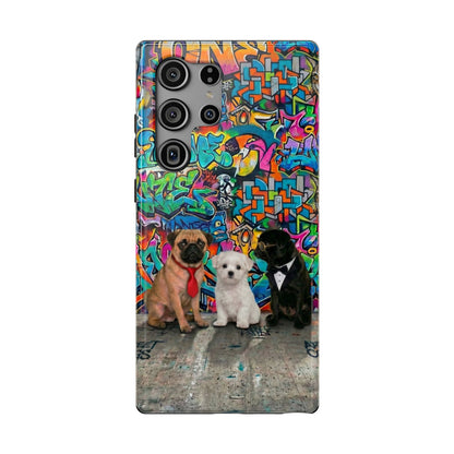 Puppy Squad Graffiti Phone Case — Impact-Resistant Protective Case