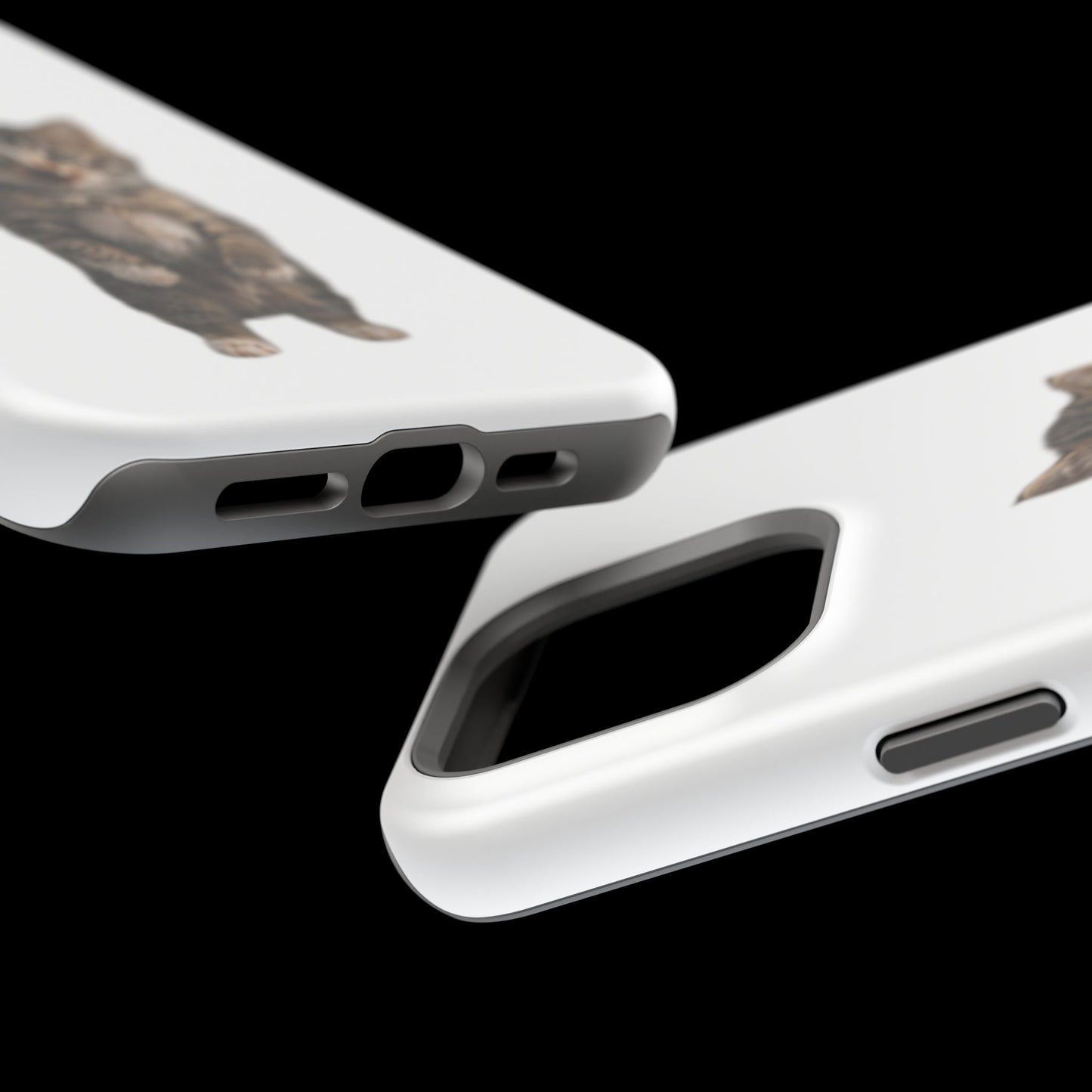 Cute Standing Kitten Magnetic Impact-Resistant Phone Case