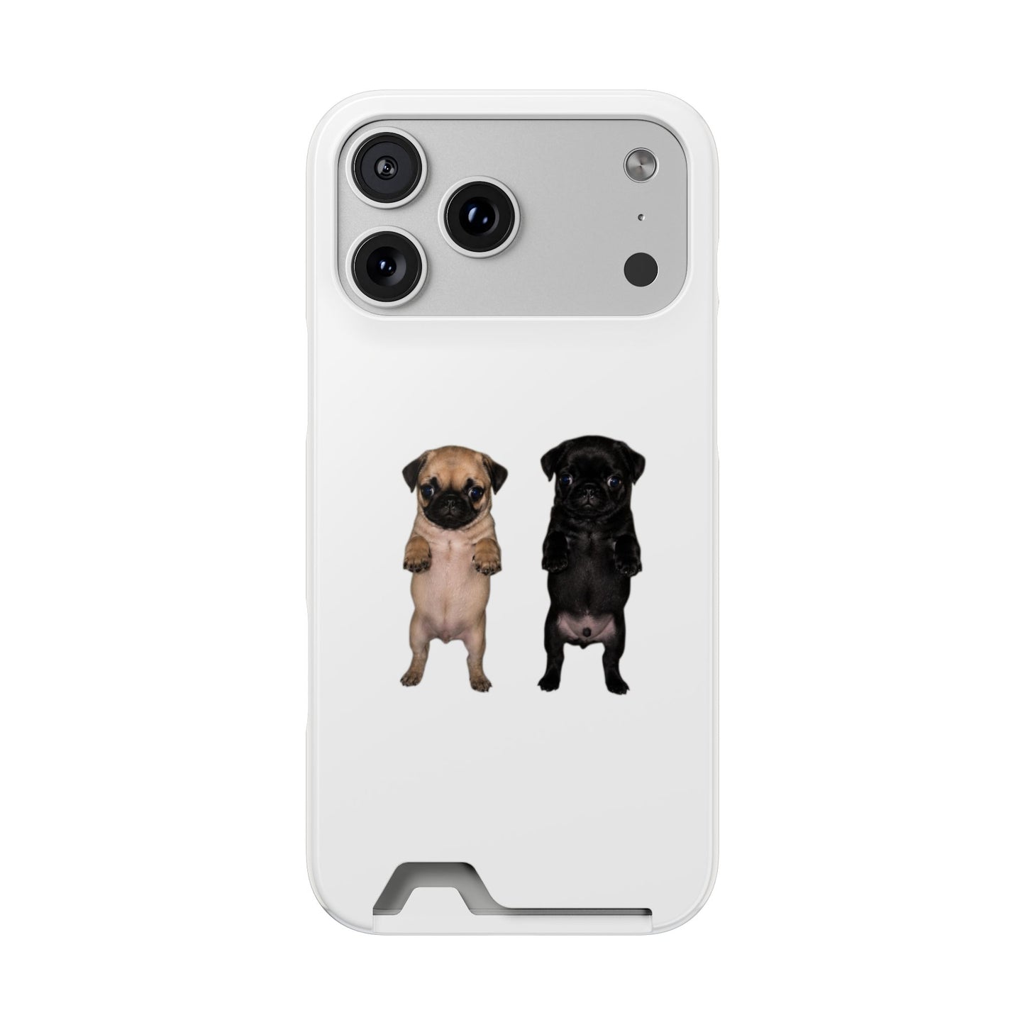 Pug Pair Card-Holder Phone Case