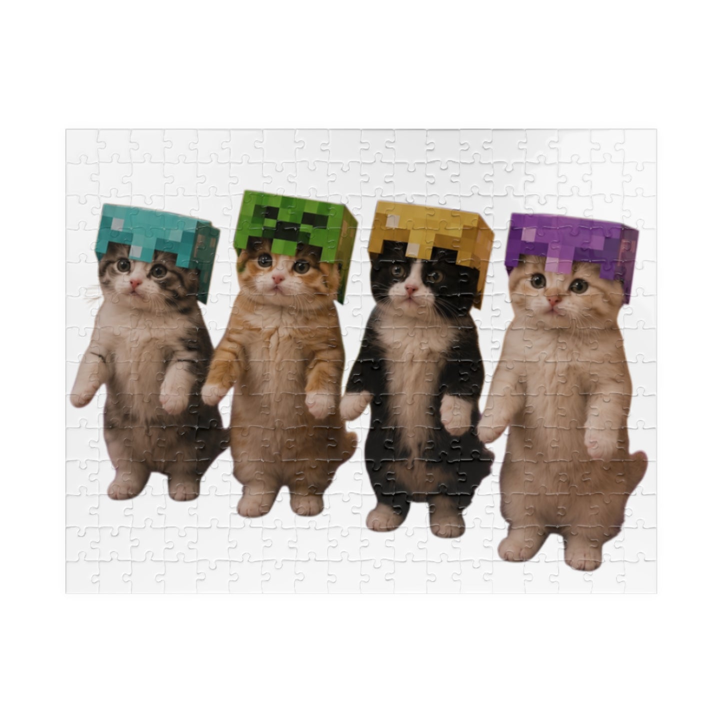 Dancing Kittens Minecraft Helmet Puzzle