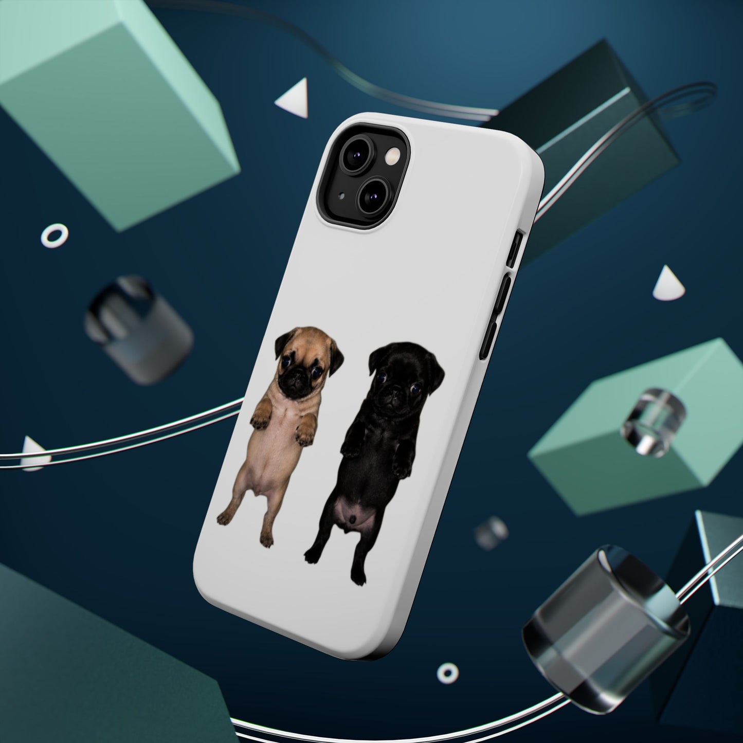 Pug Duo Magnetic Impact-Resistant Phone Case