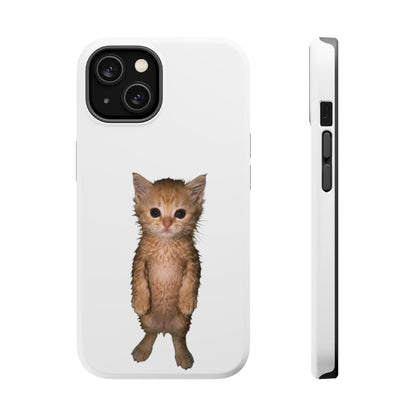 Cute Standing Kitten Magnetic Impact-Resistant Phone Case