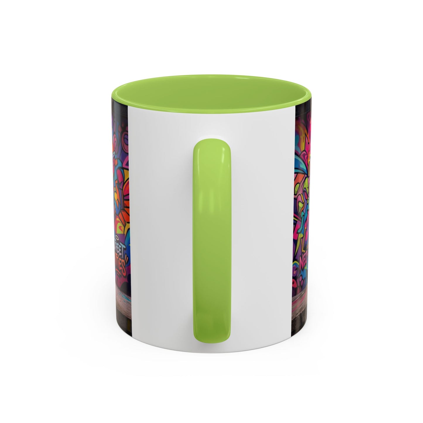 Street Kitties Graffiti Coffee Mug — Colorful Cat Art Accent Mug (11/15oz)