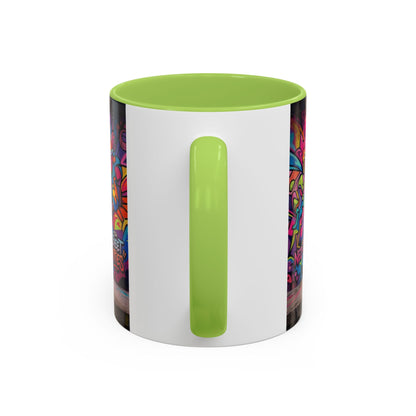 Street Kitties Graffiti Coffee Mug — Colorful Cat Art Accent Mug (11/15oz)