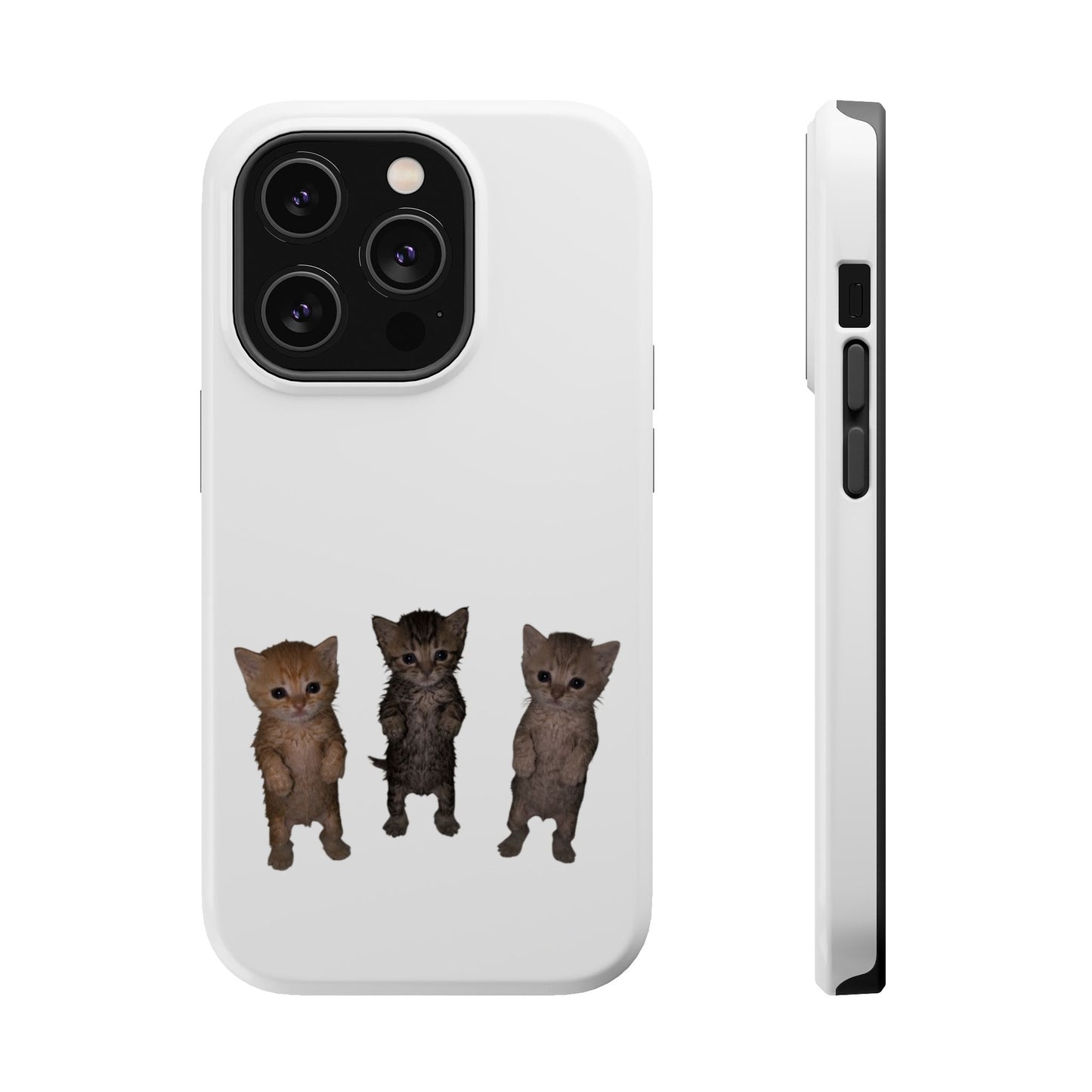 Cute Trio Kittens  Magnetic Impact-Resistant Phone Case