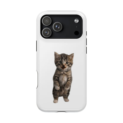 Cute Standing Kitten Magnetic Impact-Resistant Phone Case