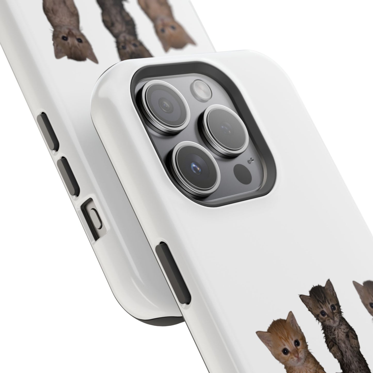 Cute Standing Kittens Magnetic Impact-Resistant Phone Case