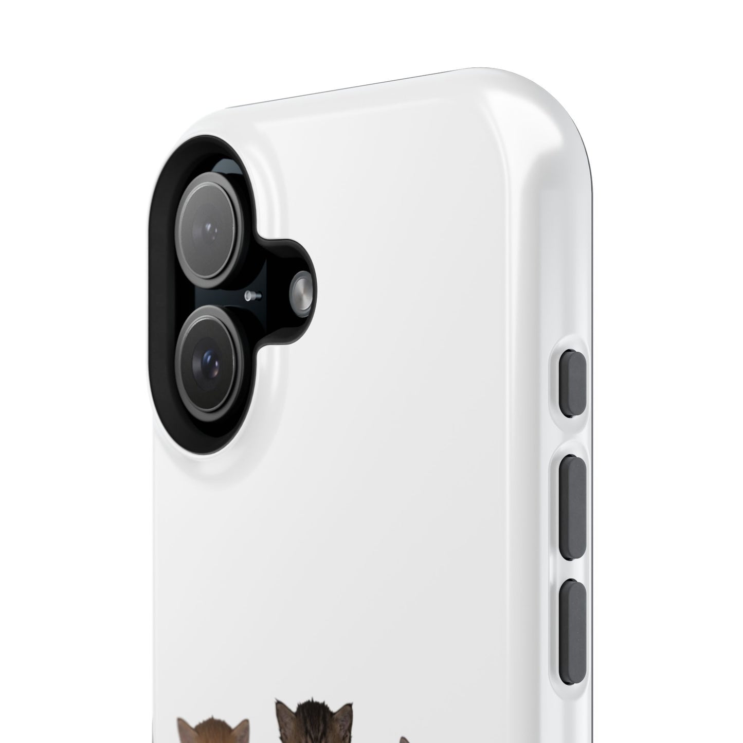 Cute Standing Kittens Magnetic Impact-Resistant Phone Case