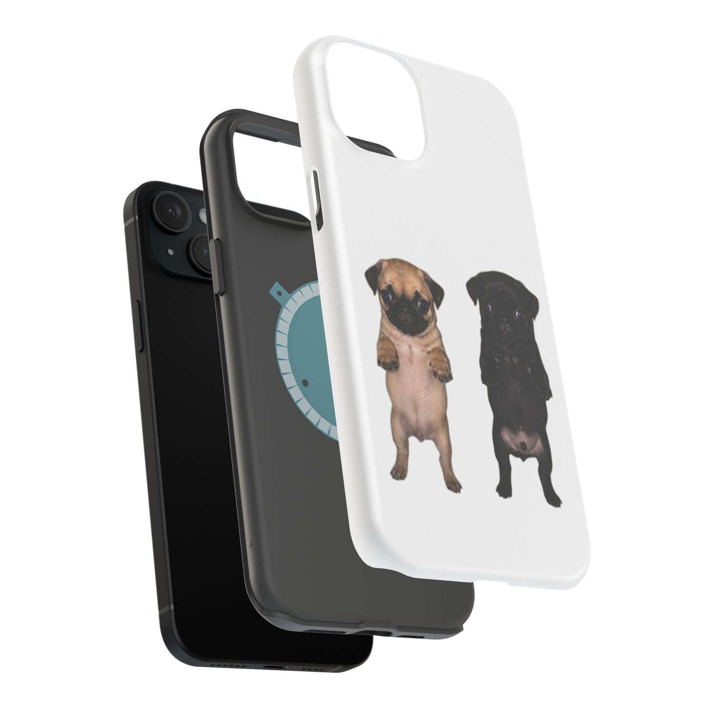 Pug Duo Magnetic Impact-Resistant Phone Case