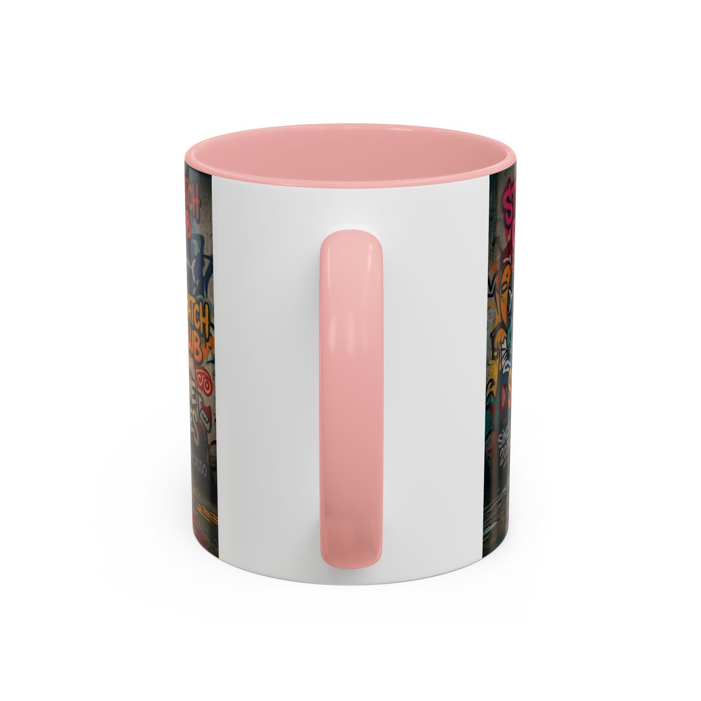 Graffiti Meow Squad Accent Coffee Mug — Cute Kittens ‘Purr-ject’ Street Art Design (11/15oz)