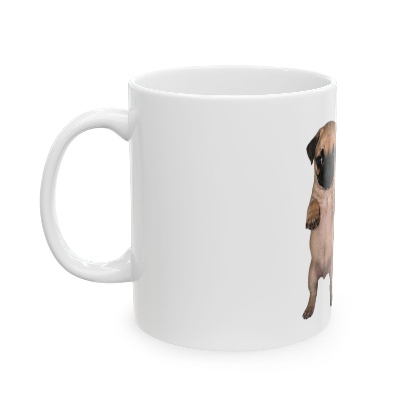 Cute Standing Puppy Pair Ceramic Mug ( 11oz & 15oz )