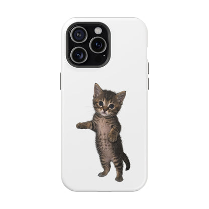 Cute Standing Kitten Magnetic Phone Case