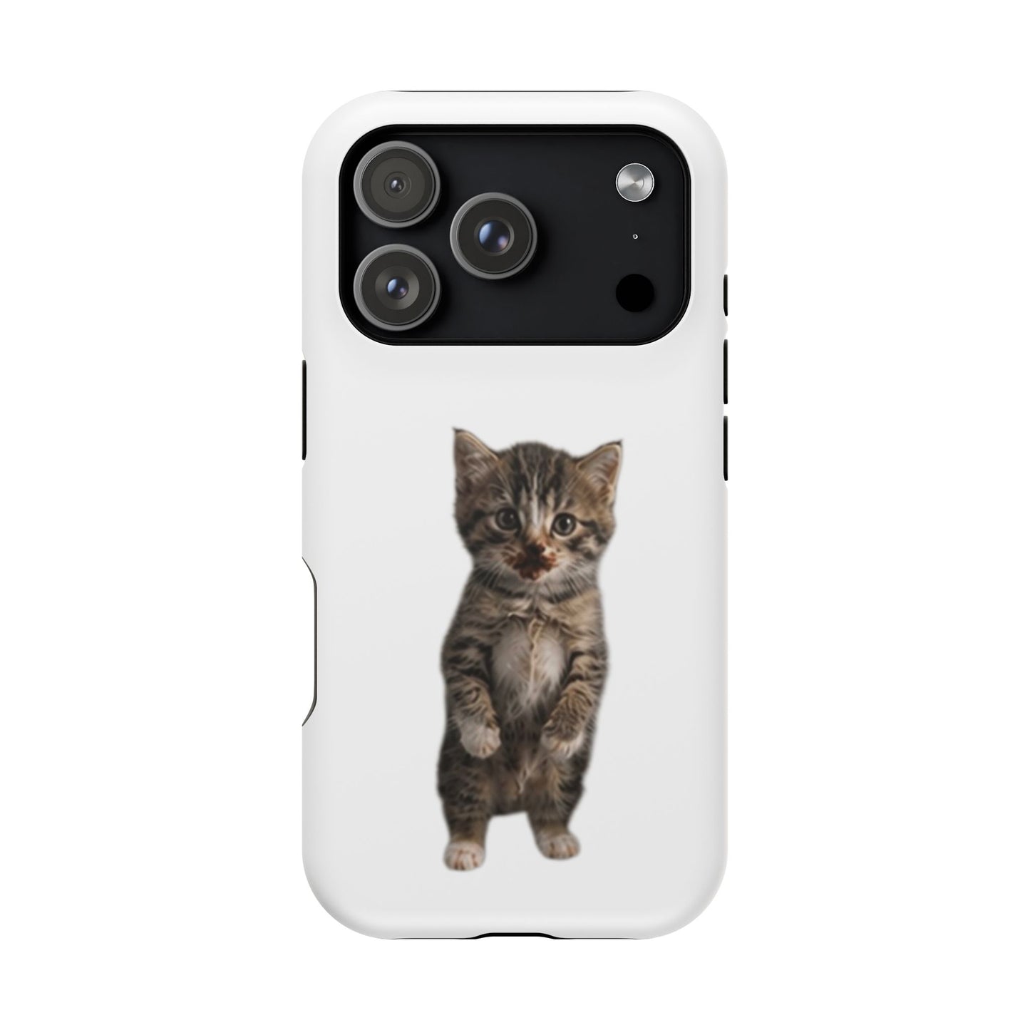 Cute Standing Kitten Magnetic Impact-Resistant Phone Case