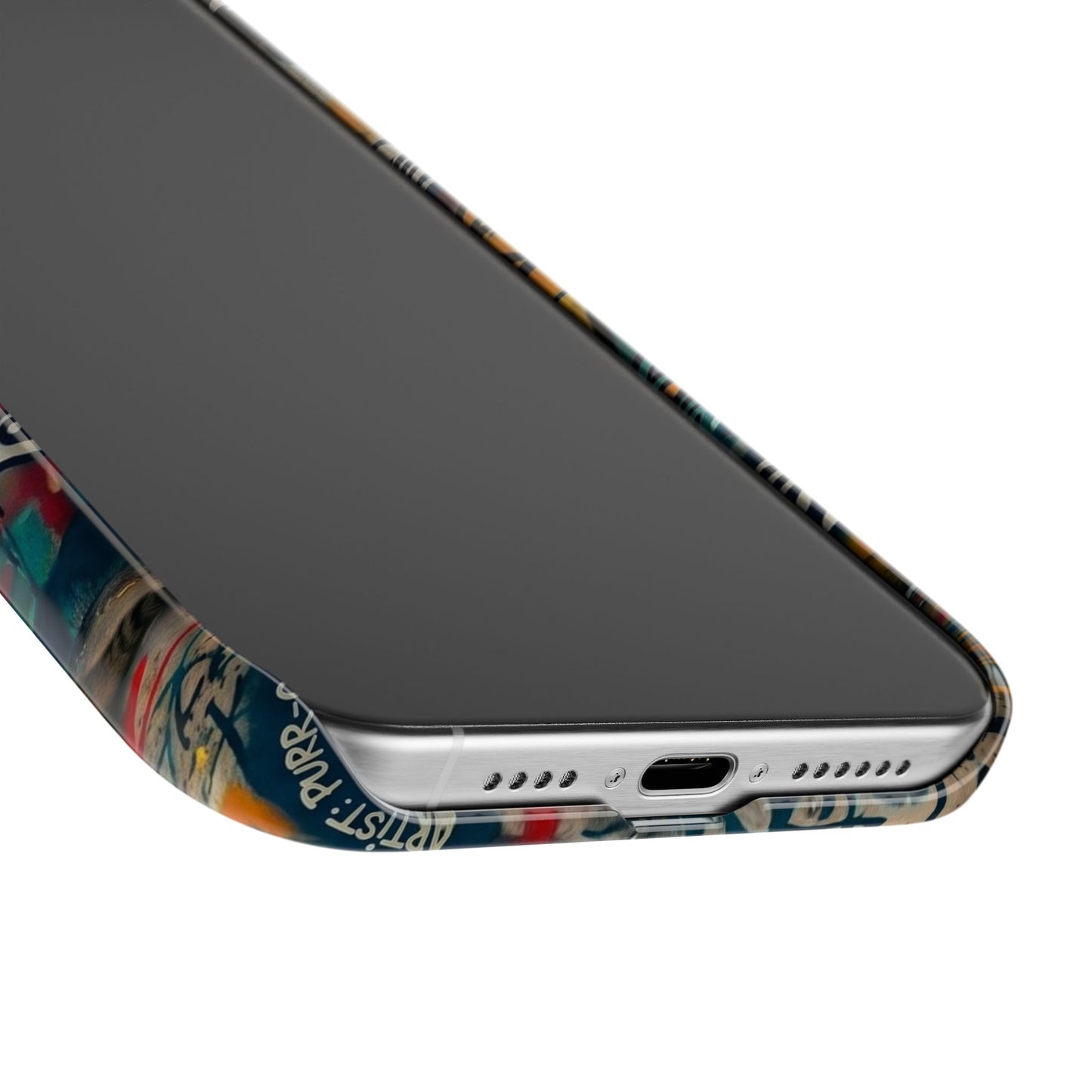 Meow Squad Graffiti Phone Case — Colorful Cat Crew Slim Case