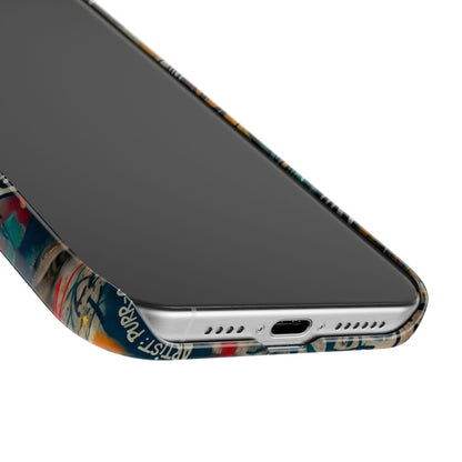 Meow Squad Graffiti Phone Case — Colorful Cat Crew Slim Case