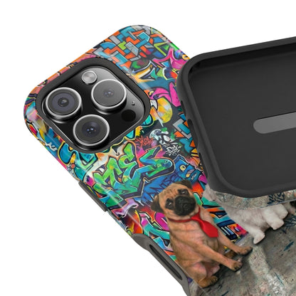 Puppy Squad Graffiti Phone Case — Impact-Resistant Protective Case