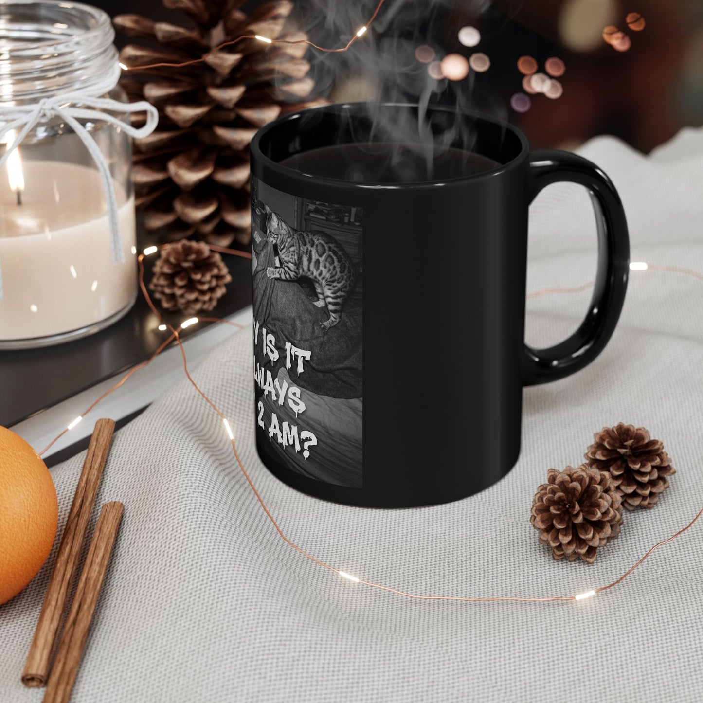 Why Is It Always 2 AM, Mug Creepy Paranormal Night Vision Coffee Cup