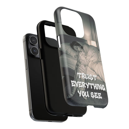 Phone Case ‘Trust Everything You See’ Surreal Sleep Graphic Tough Magnetic Case