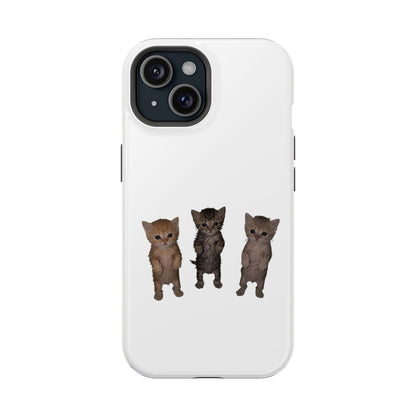 Cute Standing Kittens Magnetic Impact-Resistant Phone Case