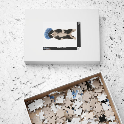 Cat in Shower Cap Jigsaw Puzzle