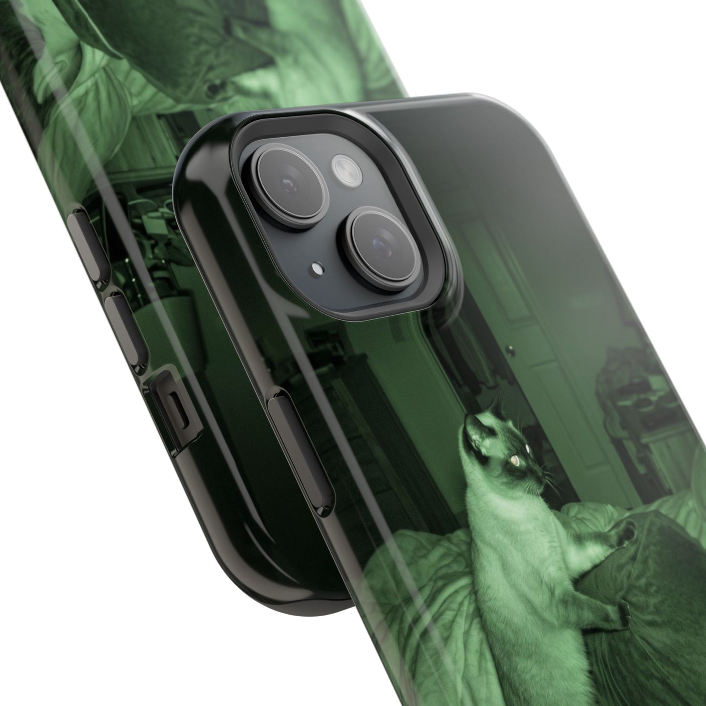 Phone Case 'Trust Everything You See' Green Dog Photo Magnetic Impact-Resistant Case