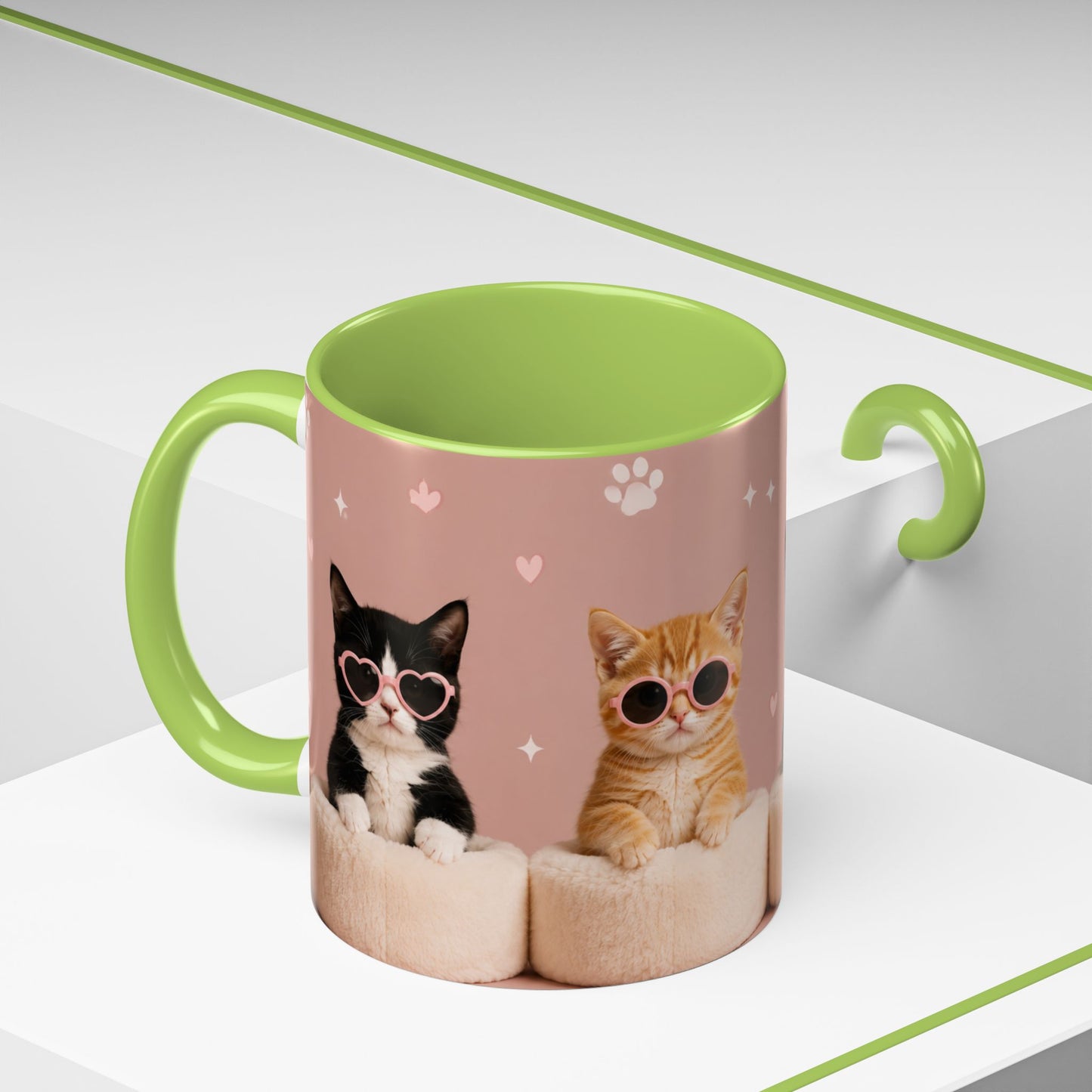 Cute Cat Lovers Coffee Mug - 11 & 15oz - Perfect Gift for Pet Owners