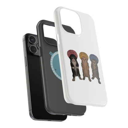 Cute Kittens in Bonnets  Magnetic Impact-Resistant Phone Case