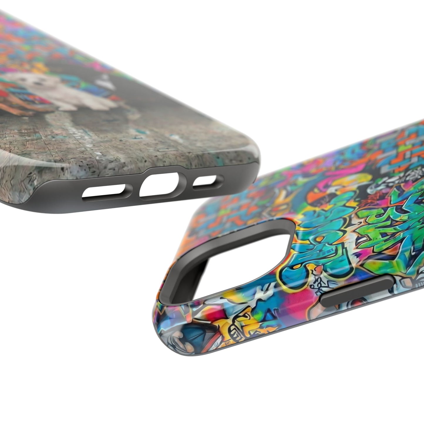 Puppy Squad Graffiti Phone Case — Impact-Resistant Protective Case