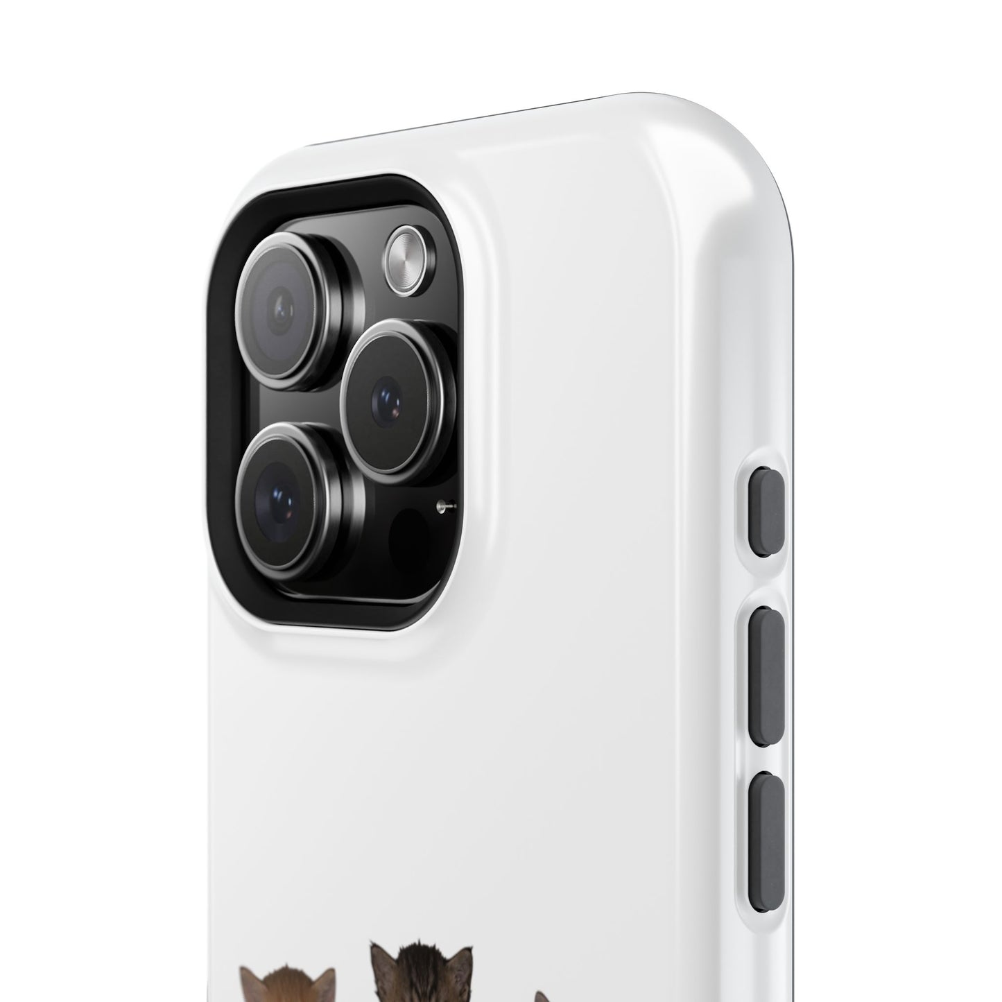 Cute Standing Kittens Magnetic Impact-Resistant Phone Case