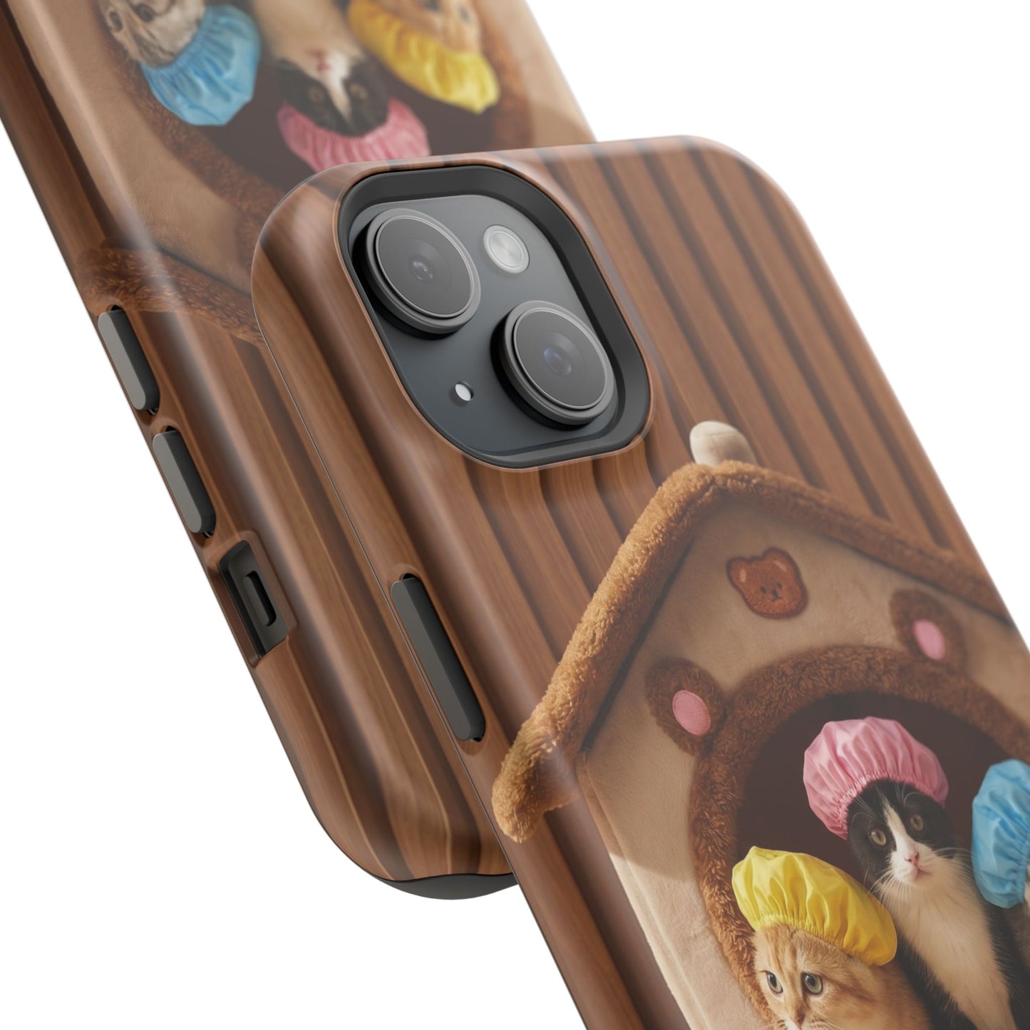Cute Kittens in Cozy House Phone Case — Magnetic Impact-Resistant Case