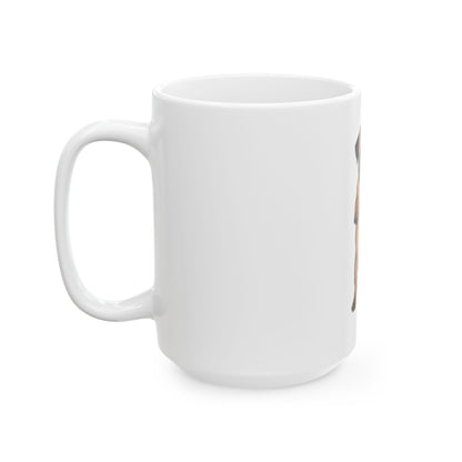 Cute Dog Pug Standing Ceramic Mug (11oz/15oz)