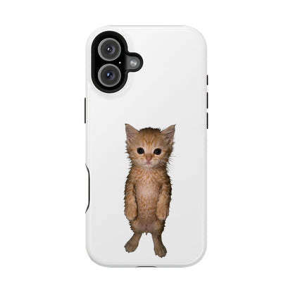 Cute Standing Kitten Magnetic Impact-Resistant Phone Case