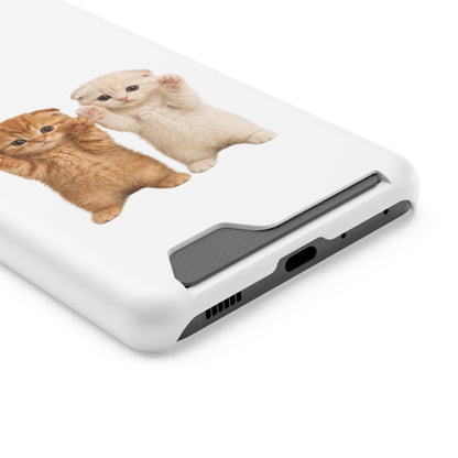 Cute Kittens Phone Case with Card Holder