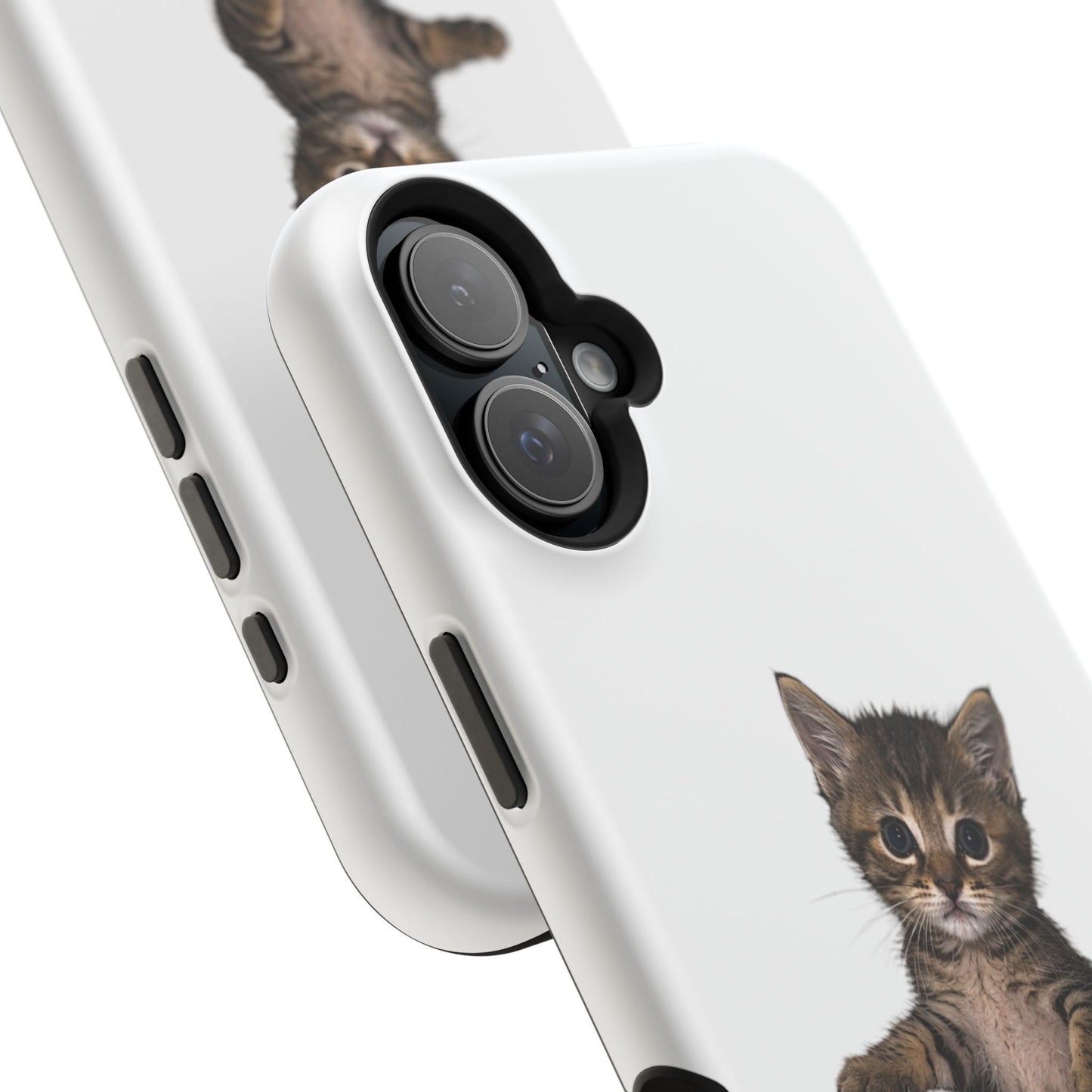 Cute Standing Kitten Magnetic Phone Case