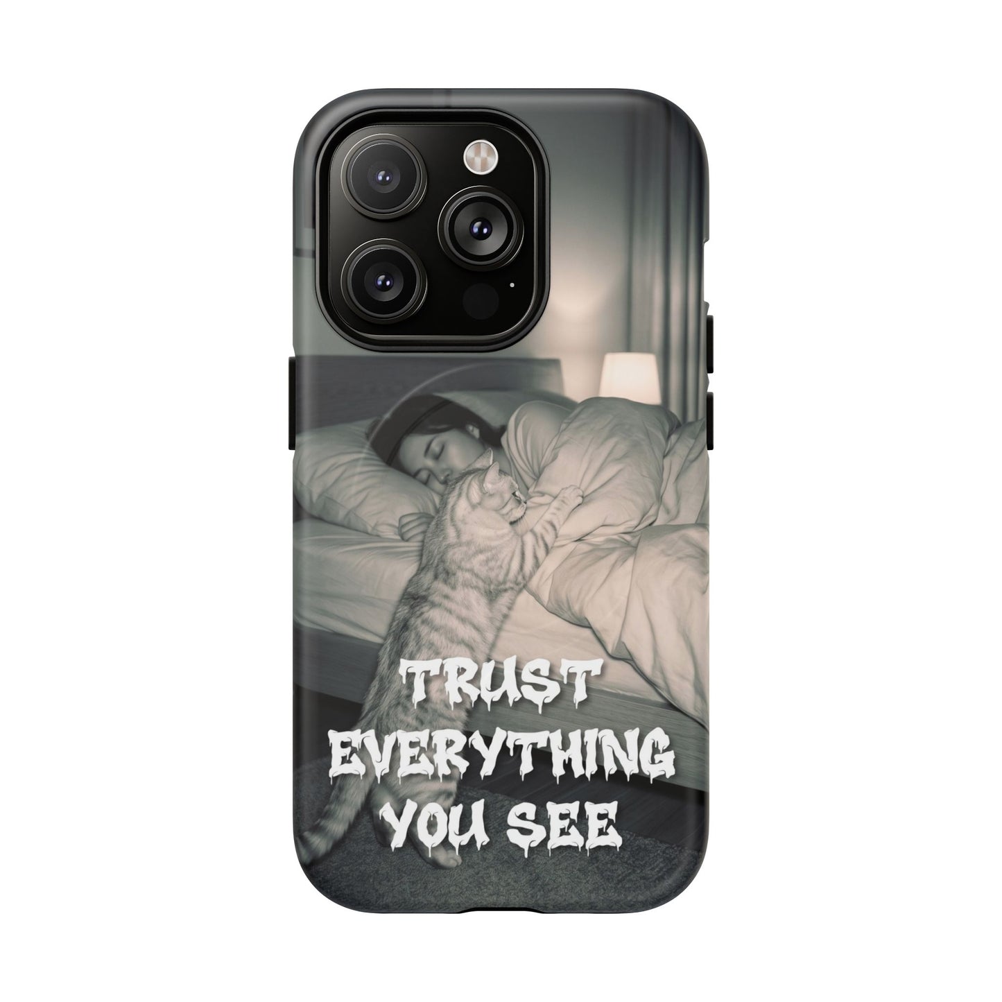 Phone Case ‘Trust Everything You See’ Surreal Sleep Graphic Tough Magnetic Case