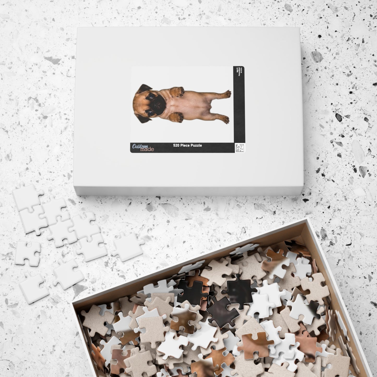 Cute Standing Pug Puppy Jigsaw Puzzle