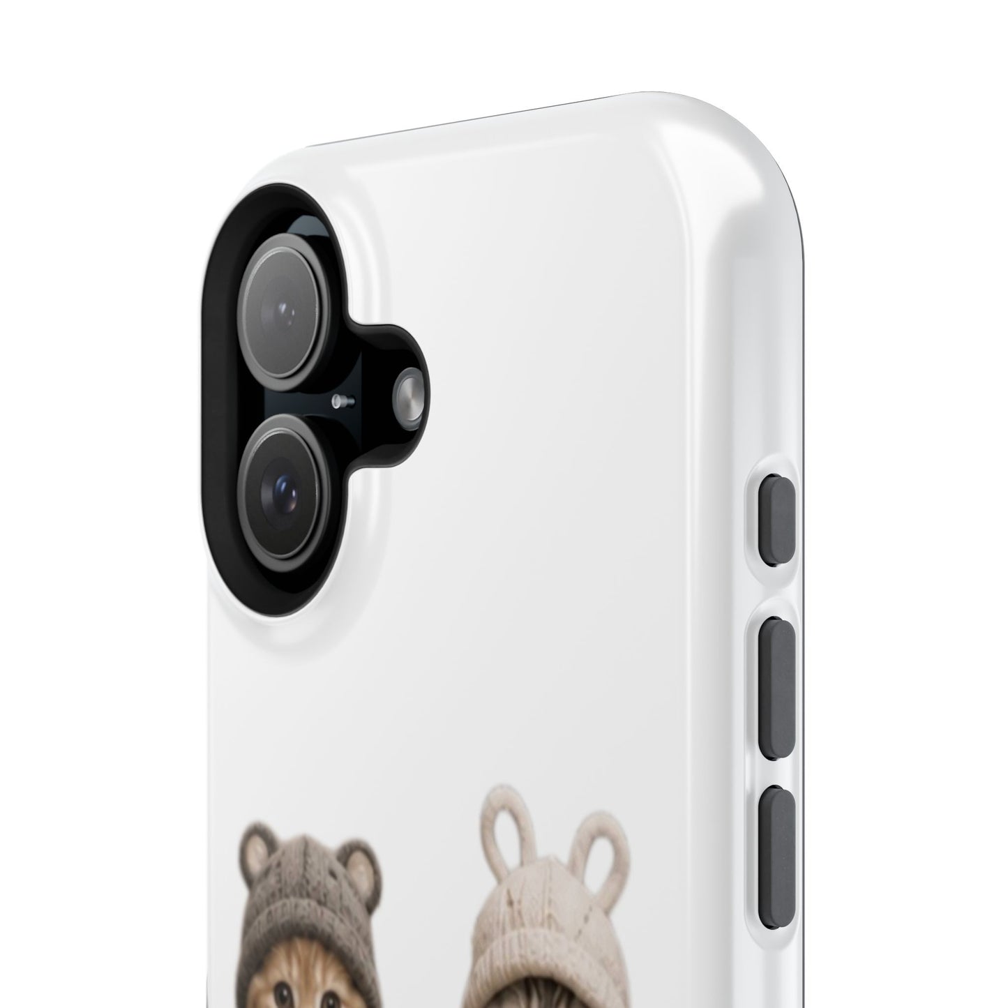 Cute Kittens in Hats Magnetic Impact Phone Case