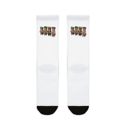 Cute Dancing Kittens Minecraft Helmet  Crew Socks