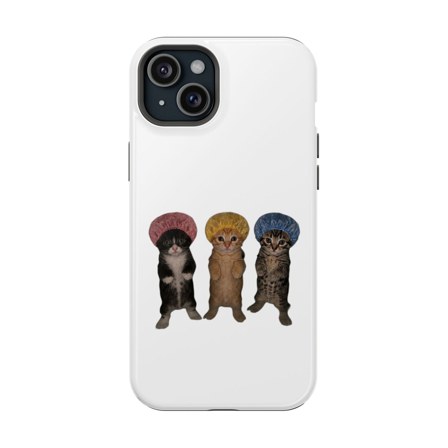 Cute Kittens in Bonnets  Magnetic Impact-Resistant Phone Case
