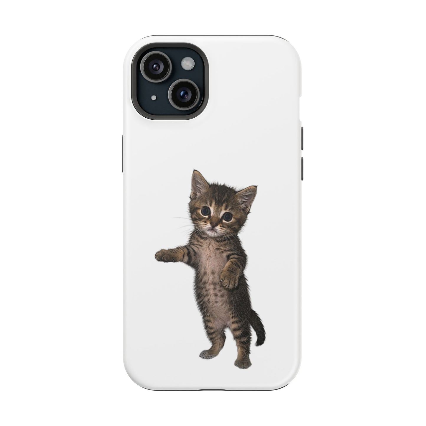 Cute Standing Kitten Magnetic Phone Case