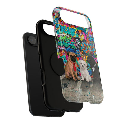 Puppy Squad Graffiti Phone Case — Impact-Resistant Protective Case