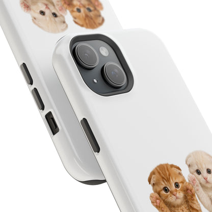 Cute Raising Paws Kittens Magnetic Impact-Resistant  Phone Case
