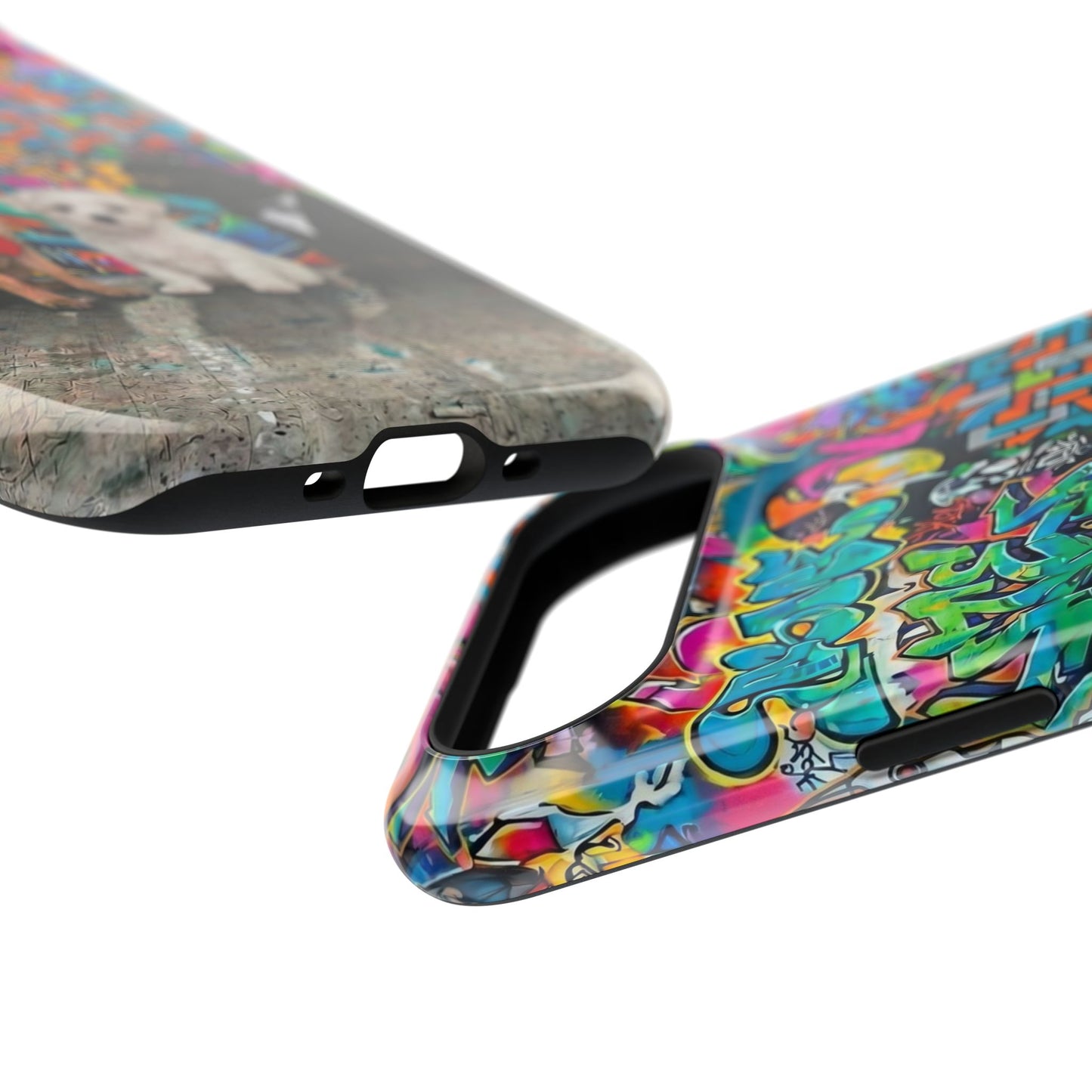 Puppy Squad Graffiti Phone Case — Impact-Resistant Protective Case