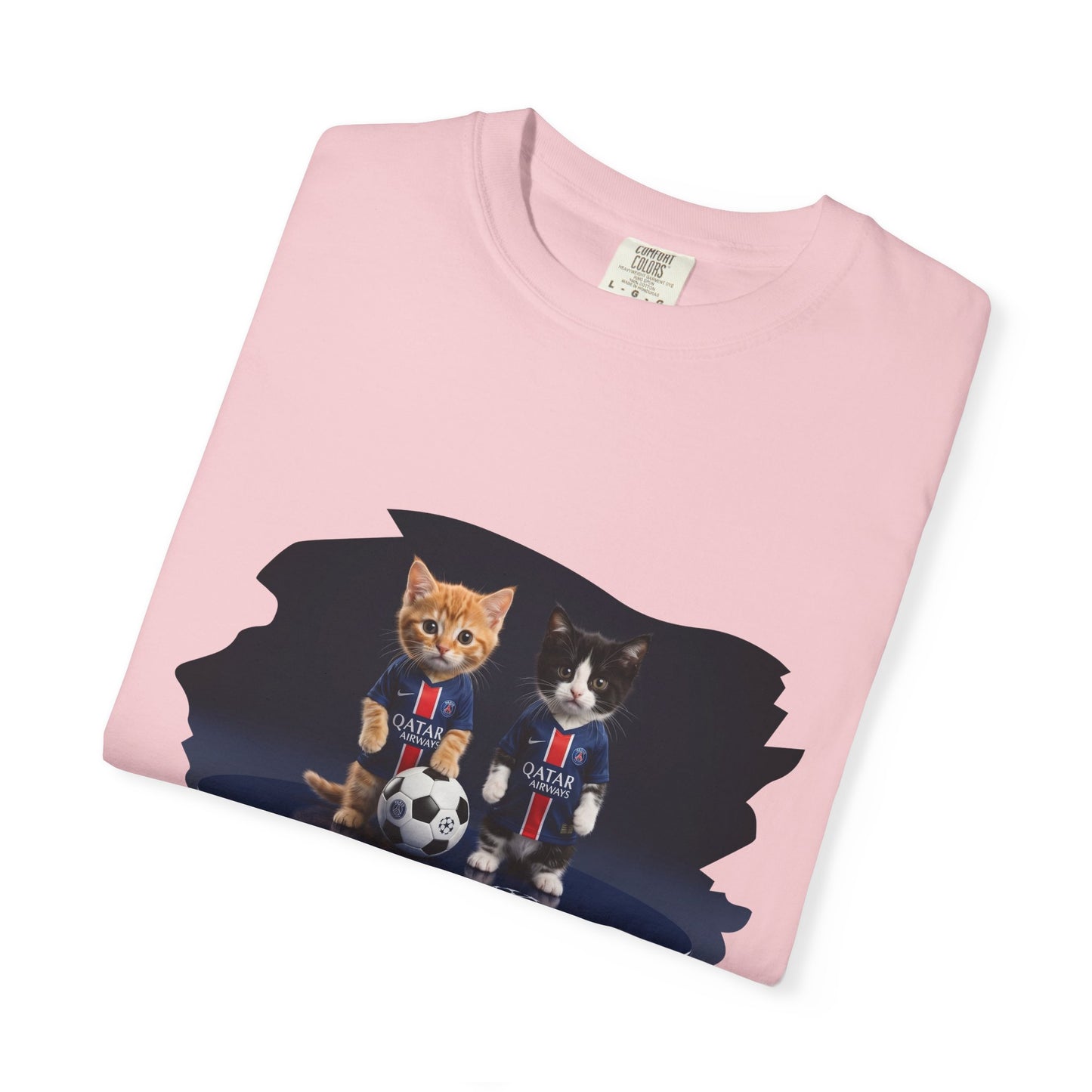Cat Soccer Players T‑Shirt — Cute Kitten Football Graphic Tee