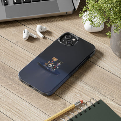 Phone Case — Cute Soccer Cats Design (Kawaii Kitten Football Fans)