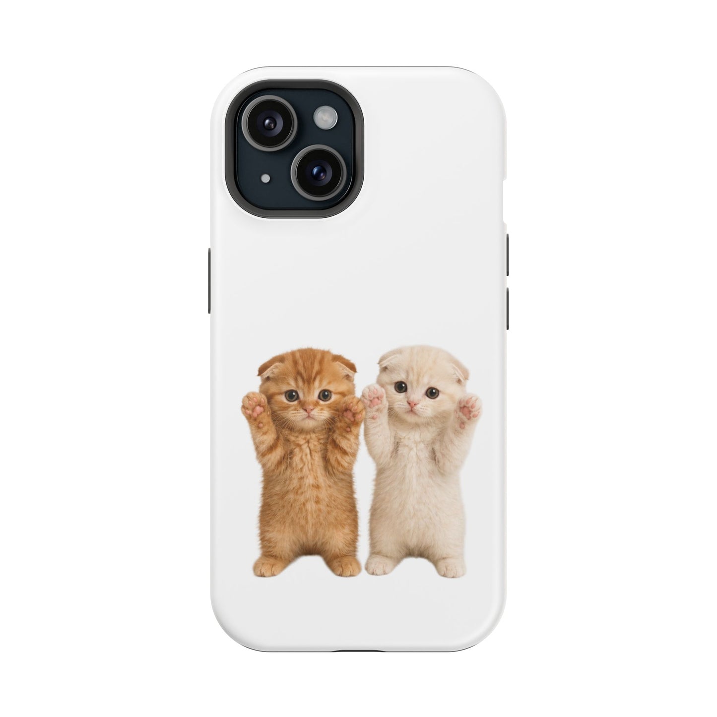 Cute Raising Paws Kittens Magnetic Impact-Resistant  Phone Case