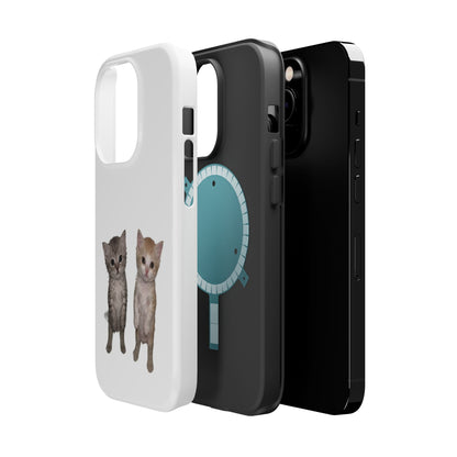 Duo Cute Kitten  Magnetic Impact-Resistant Phone Case
