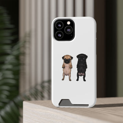 Pug Pair Card-Holder Phone Case